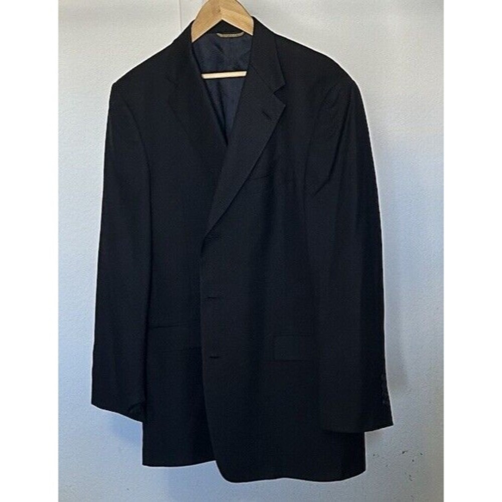 Hart Schaffner Mark Gold Trumpeter Men's Black  w/Gold 100% Wool Jacket Size 42L
